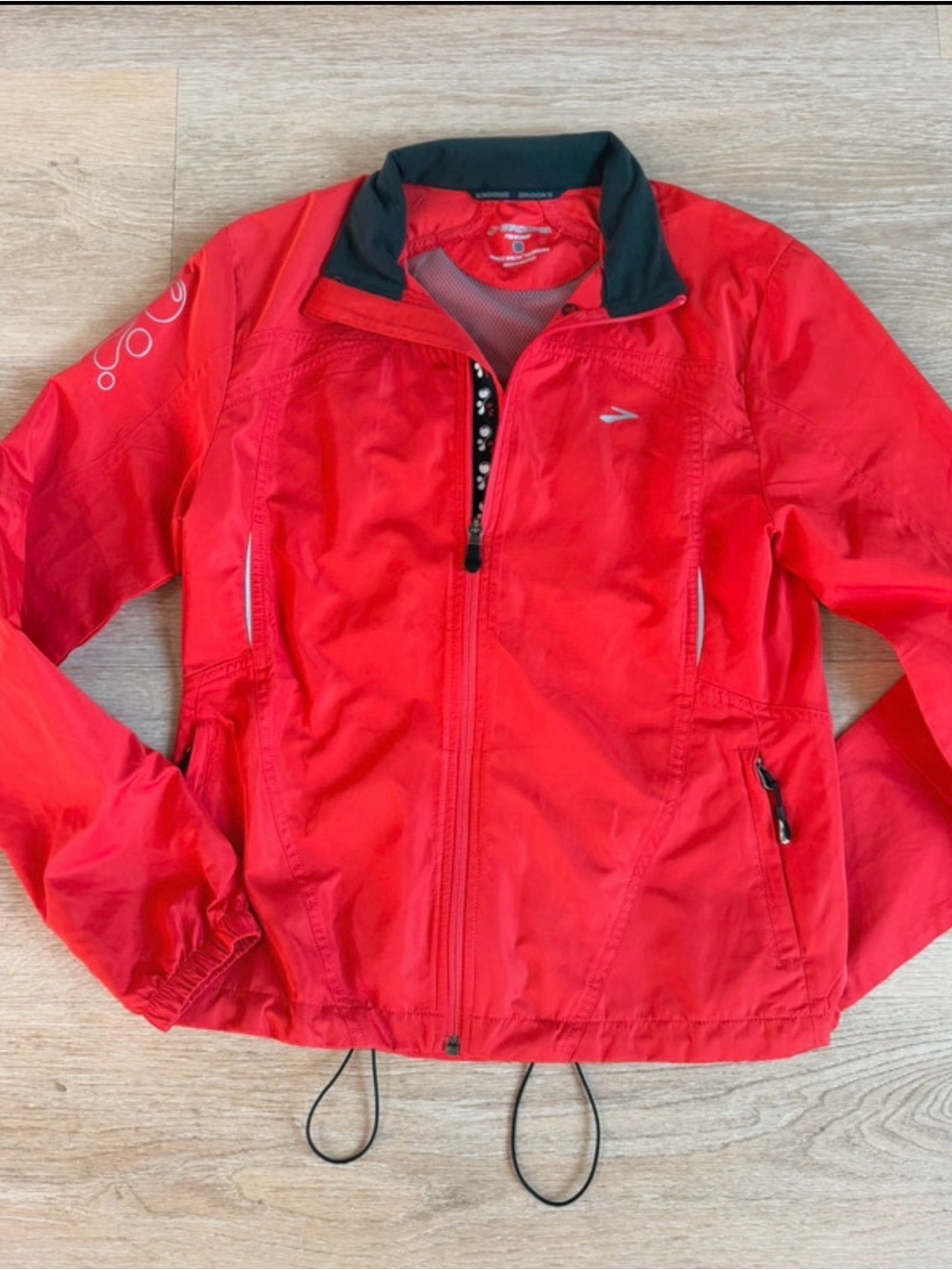 Brooks Women's Red Active Zip-Front Jacket